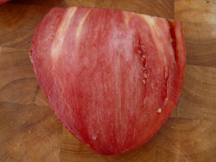 Tomato fruit Bovine heart cutaway